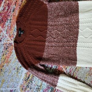 Forever 21 tri-color sweater